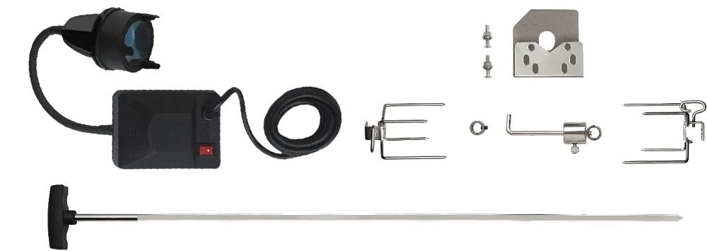 Napoleon 69100 Heavy Duty Rotisserie Kit W/ Motor & Light For Rogue 425/365