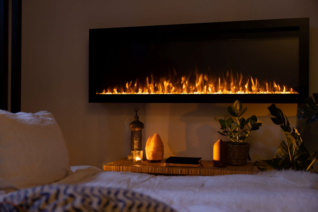 Napoleon Napoleon Purview 60-Inch Wall-Hanging Electric Fireplace Black NEFL60HI Canada NEFL60HI Built-In Electric Fireplace 629169075454