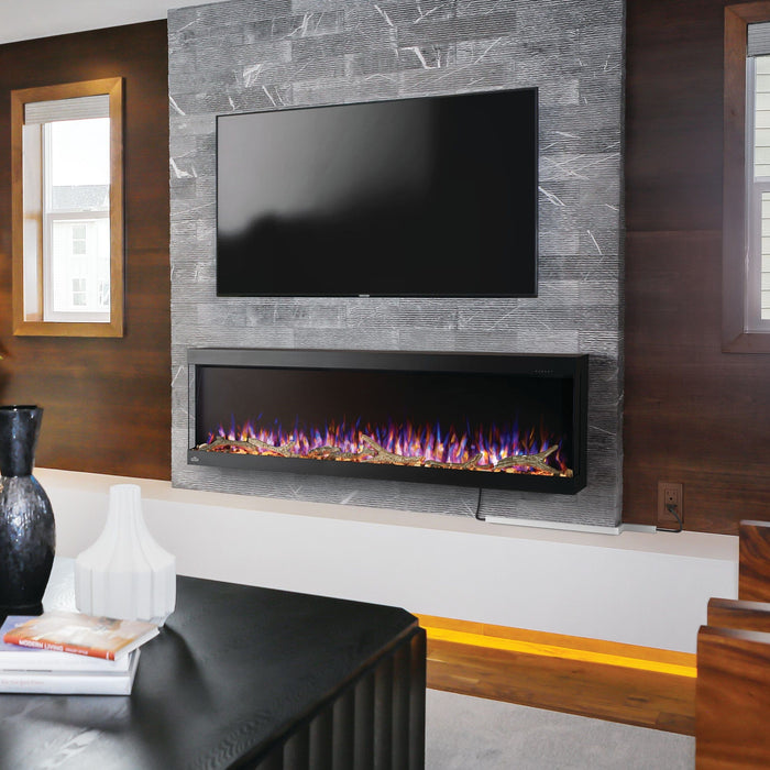 Napoleon Napoleon TRIVISTA Pictura 60" Three-Sided Wall Hanging Electric Fireplace NEFL60H-3SV Canada Electric NEFL60H-3SV Built-In Electric Fireplace