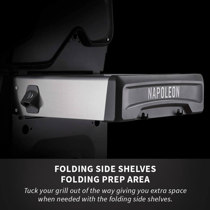 Napoleon Rogue SE 425 Gas Grill (Stainless Steel) w/Infrared Side and Rear Burners RSE425RSIBSS-1