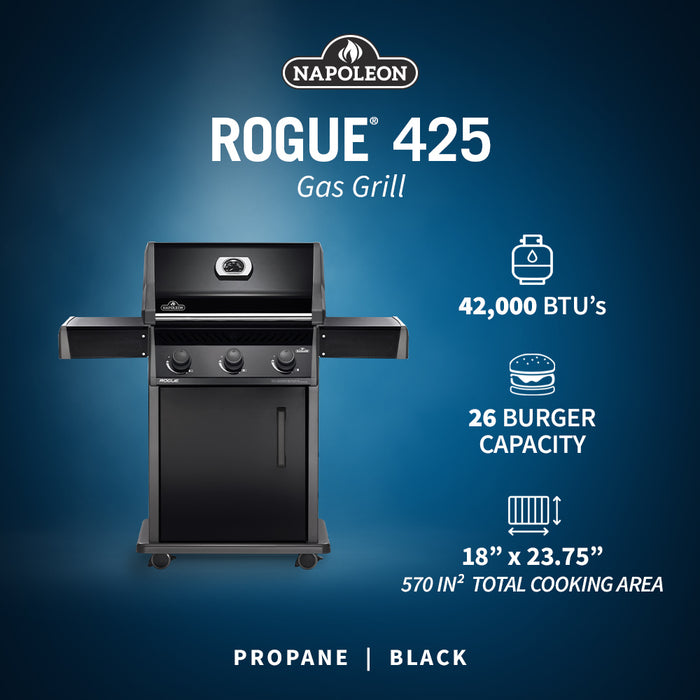 Napoleon Rogue 425 3-Burner Black Grill R425K-1