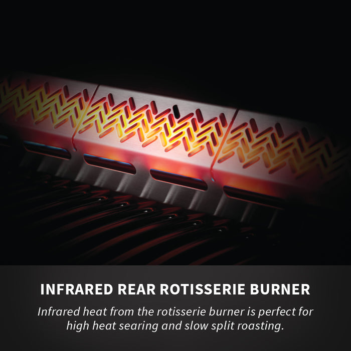 Napoleon Rogue SE RSIB 525 Gas Grill (Stainless Steel) w/Infrared Side and Rear Burners RSE525RSIB-1