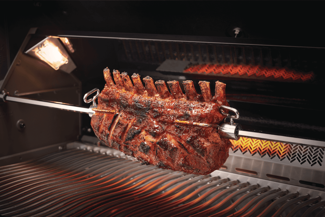 Napoleon 69100 Heavy Duty Rotisserie Kit W/ Motor & Light For Rogue 425/365