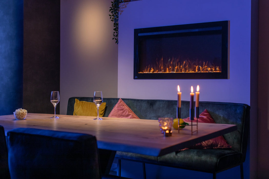 Napoleon Napoleon Purview 50-Inch Wall-Hanging Electric Fireplace Black NEFL50HI Canada NEFL50HI Built-In Electric Fireplace 629169075447