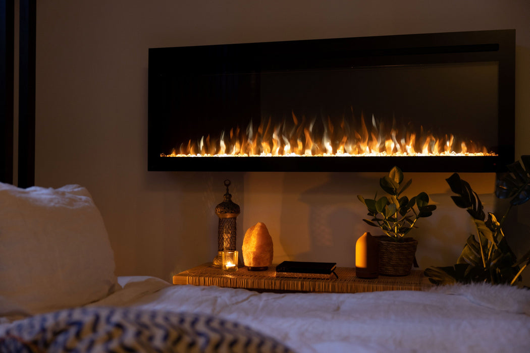 Napoleon Napoleon Purview 60-Inch Wall-Hanging Electric Fireplace Black NEFL60HI Canada NEFL60HI Built-In Electric Fireplace 629169075454
