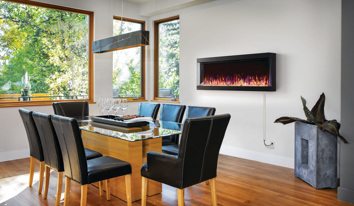 Napoleon Napoleon TRIVISTA Pictura 50" Three-Sided Wall Hanging Electric Fireplace NEFL50H-3SV Canada Electric NEFL50H-3SV Built-In Electric Fireplace 629169085644